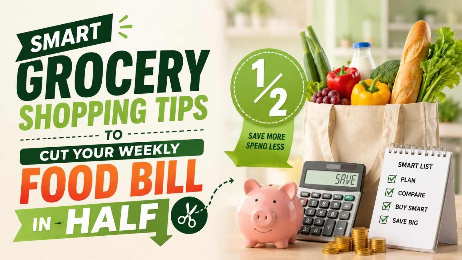 Smart Grocery Shopping Tips to Cut Your Weekly Food Bill in Half
