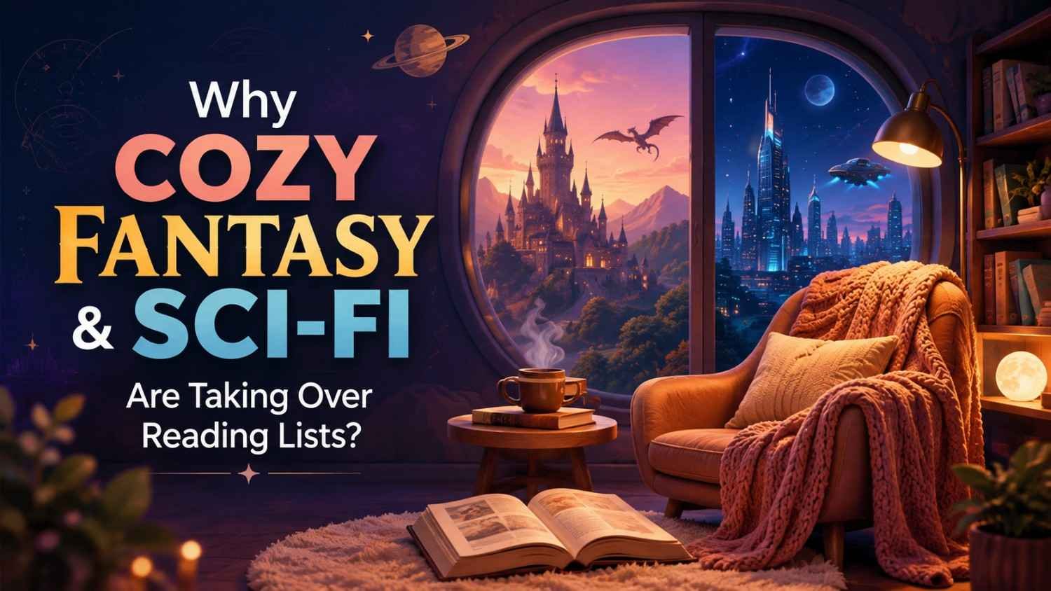 Why Cozy Fantasy & Sci-Fi Are Taking Over Reading Lists