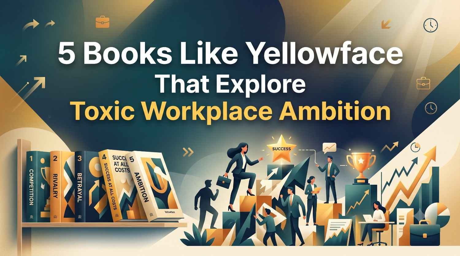 5 Books Like Yellowface That Explore Toxic Workplace Ambition