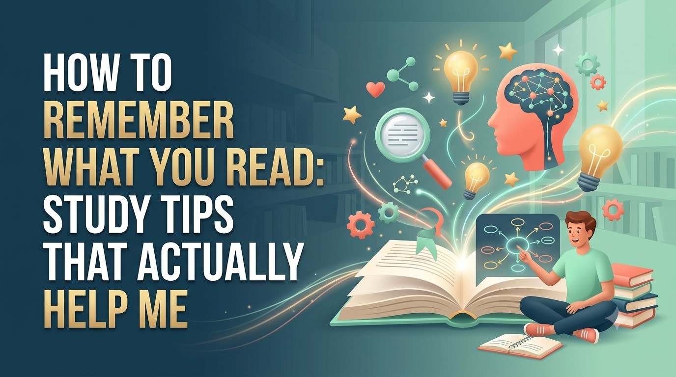 How to Remember What You Read: Study Tips That Actually Help Me 